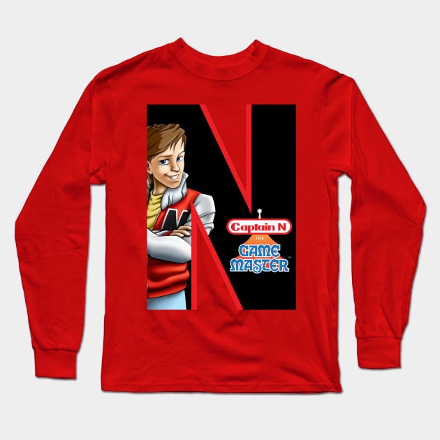 Captain N : The Game Master Long Sleeve T-Shirt by Cult Classic Clothing 